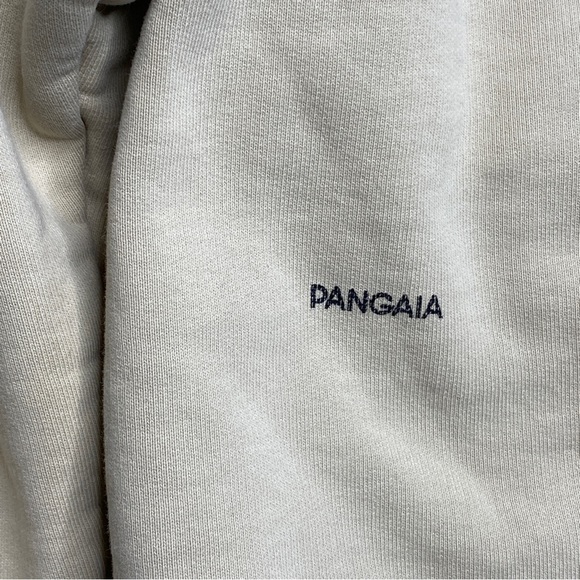 Pangaia Bone Beige Tan Pullover Organic Recycled Cotton Hoodie Size Medium - Picture 10 of 12